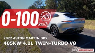 2022 Aston Martin DBX 0-100km\/h \& engine sound