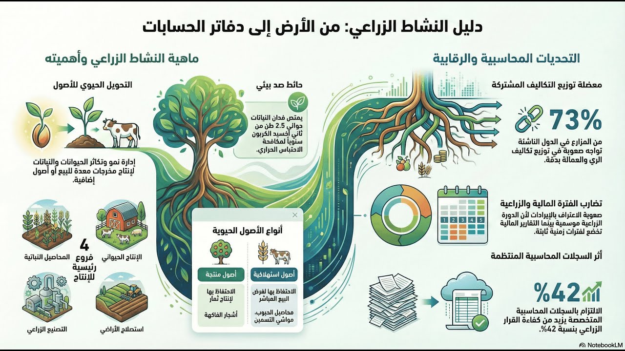 السجلات المحاسبية هي سر نجاح المشروع الزراعي شرح مبسط للباب الثاني