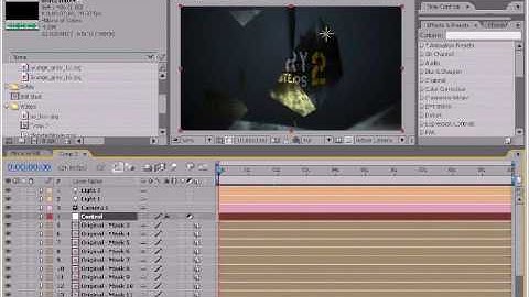 AFTER EFFECTS tutorial, Fracture logo animation design PART 3