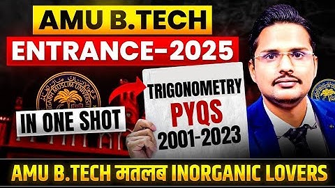 amueee previous year questions of basic Trigonometry|trigonometry for amu btech|amu btech maths pyqs