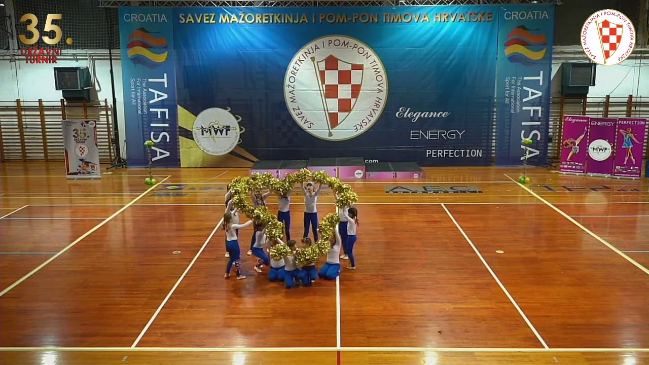 2020. SMPTH 35. DRŽAVNI TURNIR: VELIKA FORMACIJA POM PON KADETI, ČAZMANSKE MAŽORETKINJE