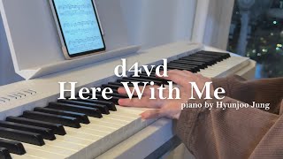 d4vd - Here With Me Piano Cover Sheet Music