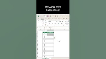 #ExcelTrick To Add Leading Zeros To Numbers in Excel 🔢 #Shorts #ExcelHacks