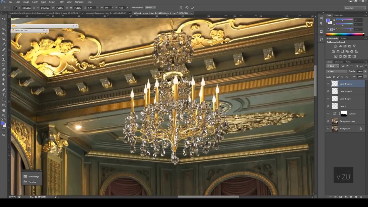 Classic interior scene Vol1 + postproduction tutorial - YouTube