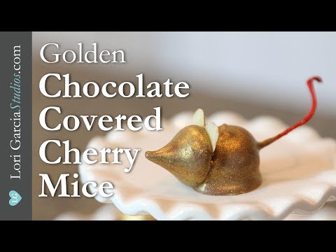 Golden Chocolate Covered Cherry Mice