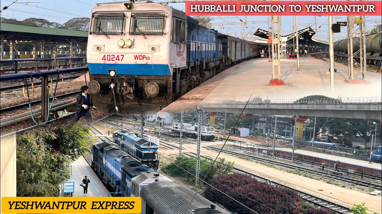 Hubballi junction to yeshwantpur journey video on 16588 yeshwantpur express #journey #vlog 
