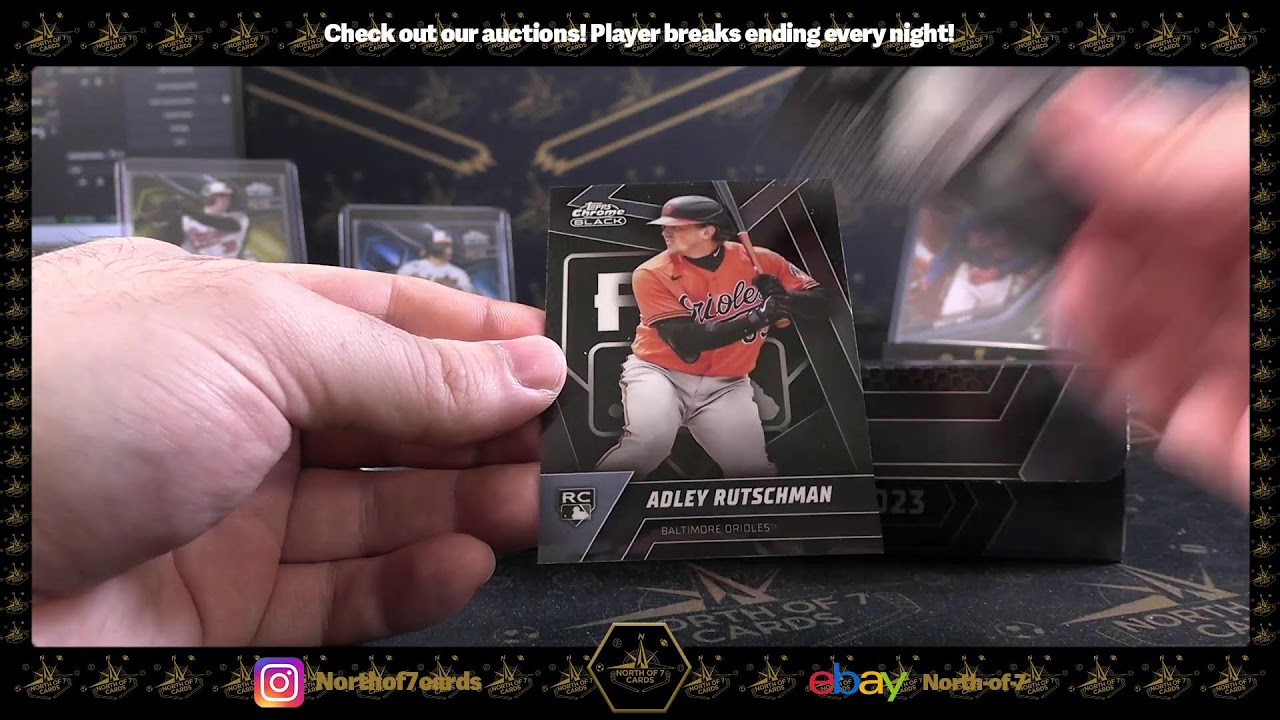2023 Topps Chrome Black Baseball Hobby 1X Case Player BREAK 13 Jan