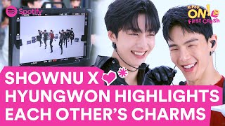 (CC) Behind the scenes of SHOWNU X HYUNGWON of MONSTA X’s ‘I Hate You’ cover | K-Pop ON! First Crush