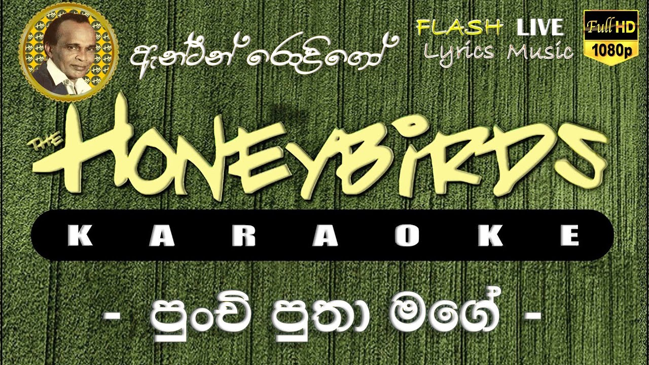 Punchi Putha Mage Ran Katiya Karaoke (Without Voice) පුංචි පුතා මගෙ රන්කැටියා කැරෝකේ