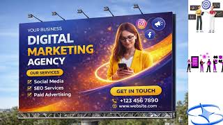 Flex Board Design Tutorial Hindi | Outdoor Banner Design