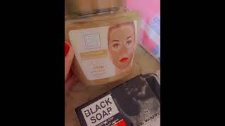 ستارفيل غسول +بوبانا ماسك + black soap 