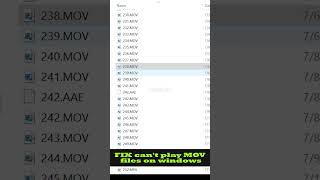 Say Goodbye to MOV Playback Errors // Windows #shorts