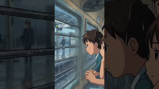 Why Do Train Windows Feel So Peaceful?  #ghibli #calm #rain #train #travel #bangalore #peace #nature