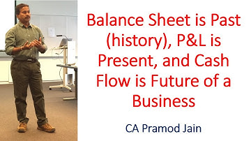 Balance Sheet is Past (History), P & L is Present & Cashflow is Future of Business I CA Pramod Jain