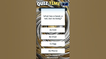 What has a head, a tail, but no body? #riddles