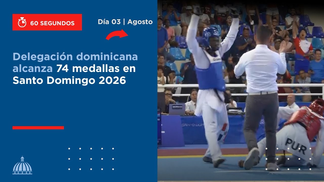 Delegación dominicana alcanza 74 medallas en Santo Domingo 2026