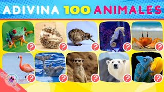 🪼Adivina 100 Animales En 2 Segundos 🦔🐊 🦝 -  El 99% No lo logra - Quiz de Animales -Adivina el Animal