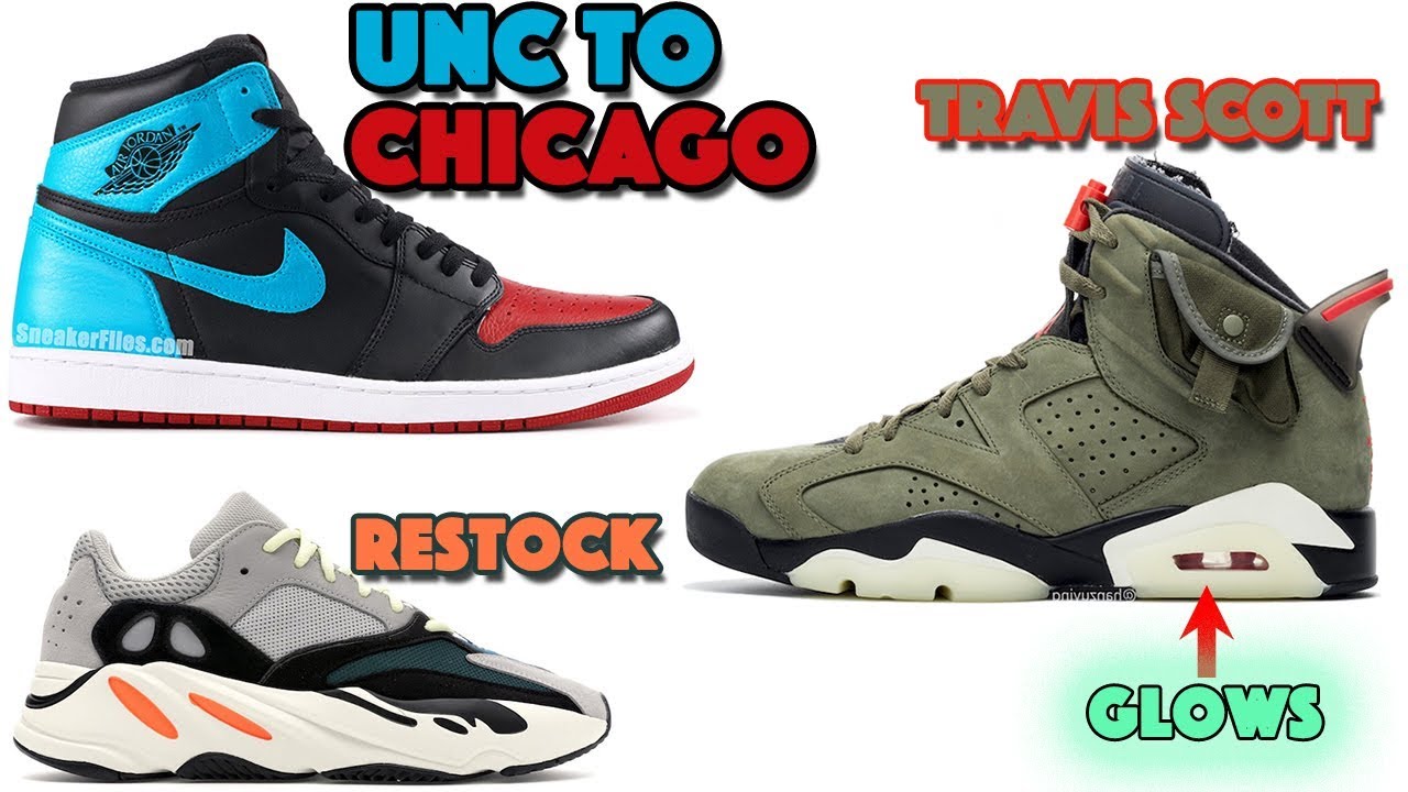 AIR JORDAN 1 UNC TO CHICAGO 2020, TRAVIS SCOTT JORDAN 6 ...