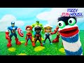 Fizzy Plays with Spidey and Superheroes | Fun Videos For Kids