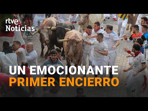 SAN FERMÍN 2022: RÁPIDO y LIMPIO,  así ha sido el PRIMER ENCIERRO (COMPLETO) | RTVE Noticias