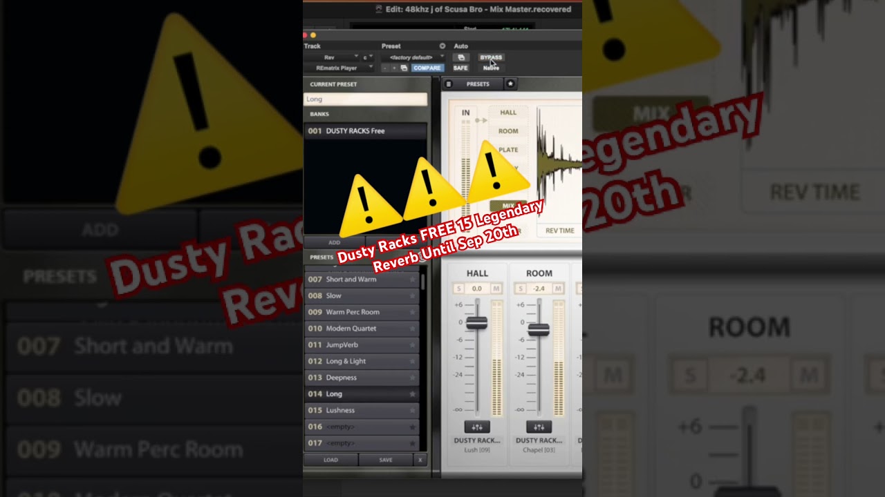 Dusty Racks FREE 15 Legendary Reverb Until Sep 20th