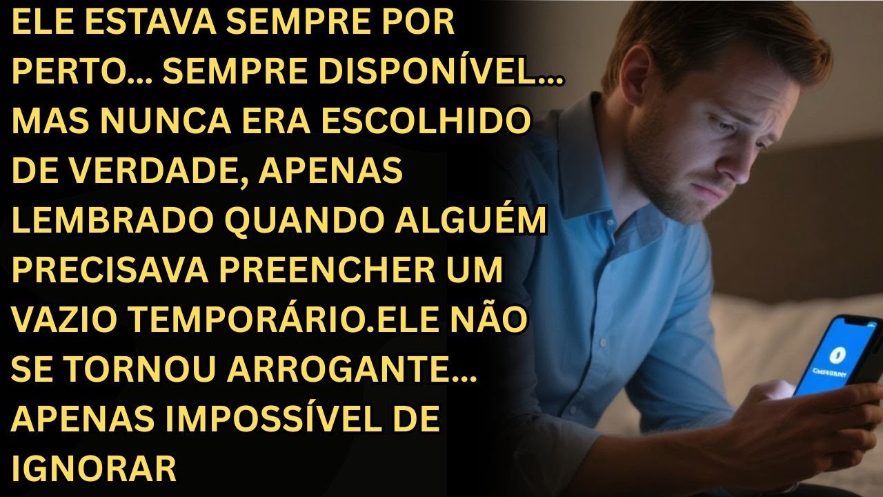 Ele Sempre Foi a Segunda Opção… Até o Dia em que Parou de Aceitar