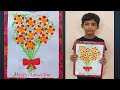 Mothers day activity for kids flowers bouquet painting easy mothers day painting