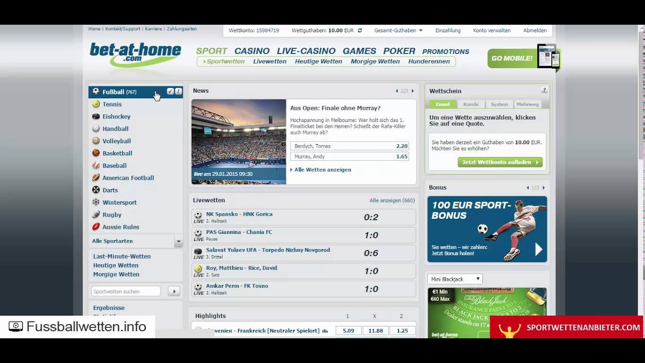 Bet At Home Erfahrungen Bet At Home Erfahrungen