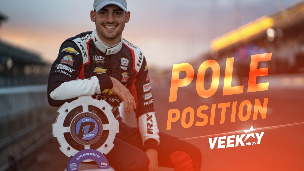 Rinus VeeKay scoring his first pole in IndyCar