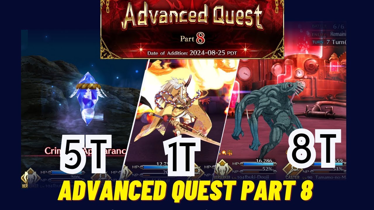 All Quest | Advanced Quest Part 8 || アドバンスドクエスト 第8弾 [FGO][Fate/Grand ...