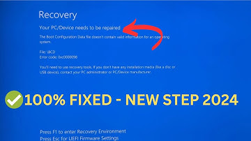 Your PC/Device Need to be Repaired BCD Error code 0xc0000098\ Error Code 0xc000000F Windows 10 \11