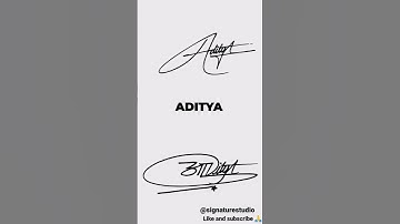 🔥 Aditya sign ✅ ll 💡A to Z signature style of my name ll #handwriting #shorts #short #education