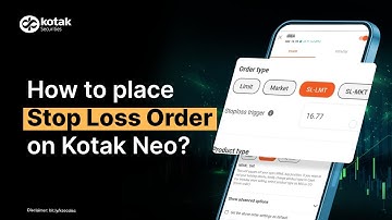 How to Set Stop Loss Orders on Kotak Neo? | Step-by-Step Guide
