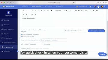 WaiverForever Auto email