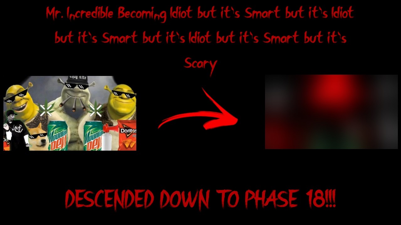 Mr. Incredible Becoming Idimarimarimart but it's Scary (18 Phases)