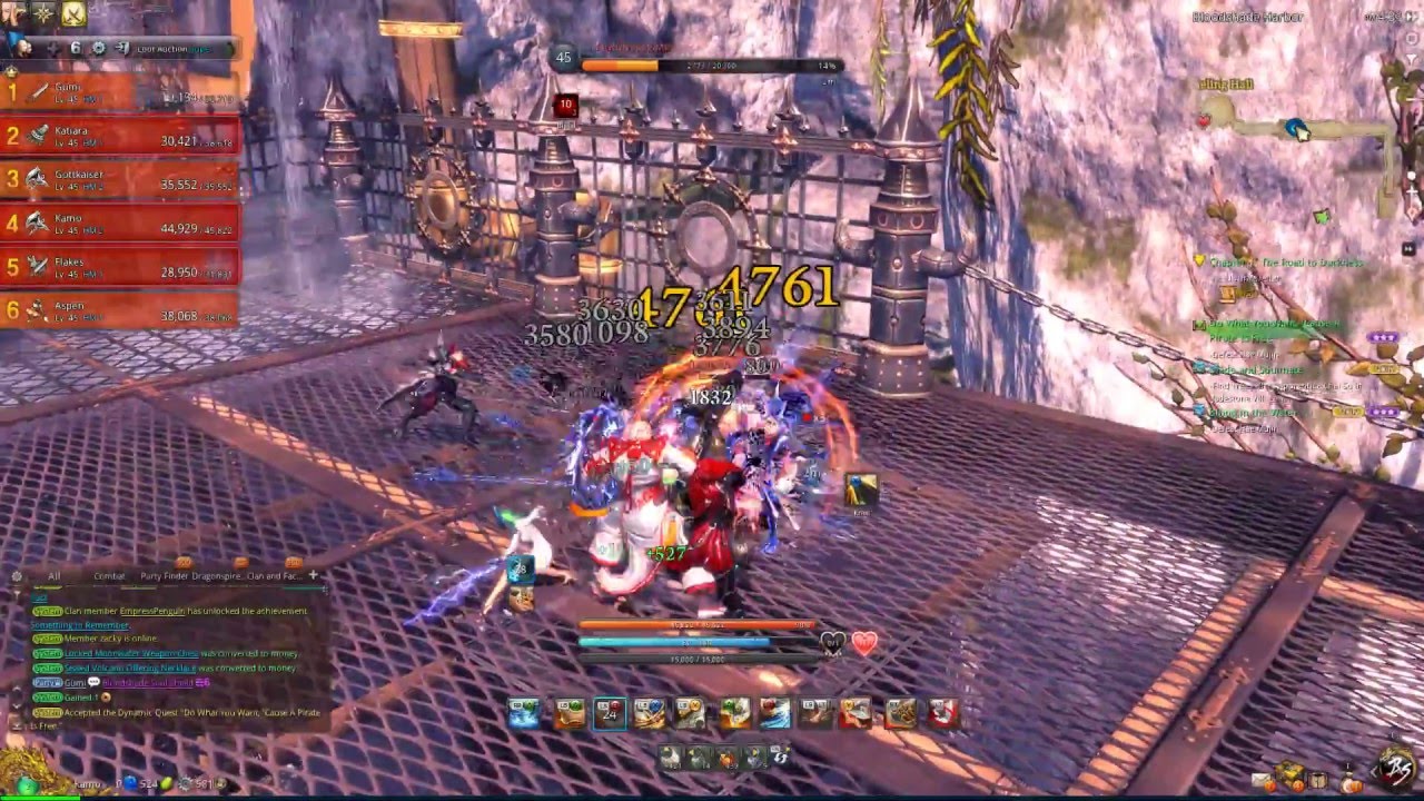 Blade & Soul NA - BSH 6 Man Bloodshade Harbor Dungeon Gameplay