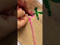 Rose Embroidery on Jute Fabric | Beginner-Friendly