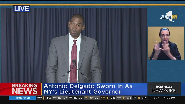 Antonio Delgado sworn in as New York's lieutenant ...