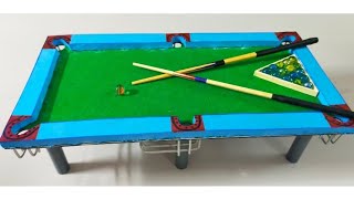 Diy how to make 8 ball pool |  My homemade mini pool table