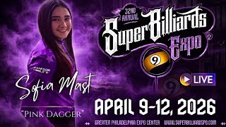 2026 32nd Annual Super Billiards Expo Round 1 - Sofia Mast vs. Rick Miller