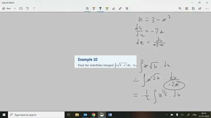Ex11F: IB HL AI Maths, Oxford, Unit 11; 'reverse chain rule' or 'integration by substitution' (GTU)