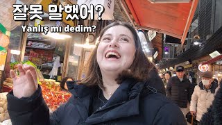 Kore Pazarında Satıcılarla Korece Konuştum 