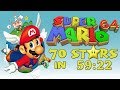 Super Mario 64 (70 Stars) in 59:22