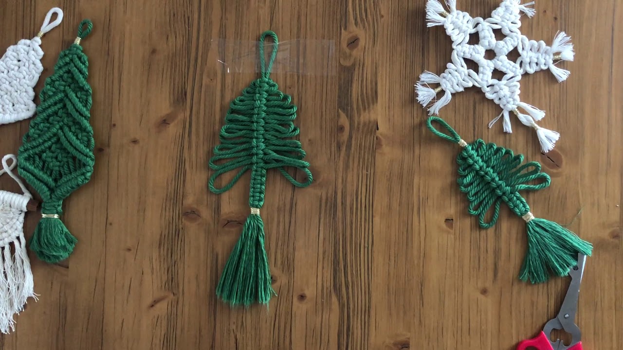 Makrome Yılbaşı Süsü / Macrame Christmas Ornament / Makrome Çam Ağacı
