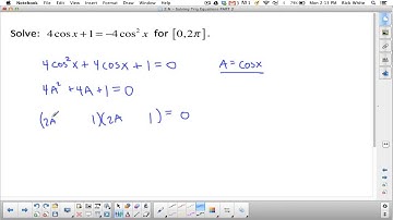 Solving Trigonometric Equations ex2