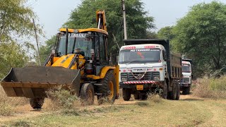 JCB 3dx Eco Loading Field Mud | Tata 2518 Ex Truck | TATA Dump Truck For Making Bricks