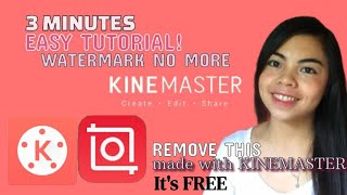 how to remove KINEMASTER watermark on iPhone and ANDROID for free | EASY TUTORIAL| 3 MINUTES