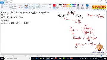 Time and distance || Question 1 ||  Spark Institute ||  Easy Arithmetic ||  Krishna Sir