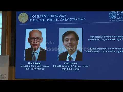 Nobel Prize in chemistry awarded to Kagan and Soai for developing 'spectacular' chemical reactions