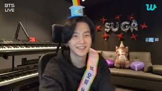 BTS Min Suga's Birthday Weverse Live video for event at Tadeo Cafe Pondok Indah 20240309